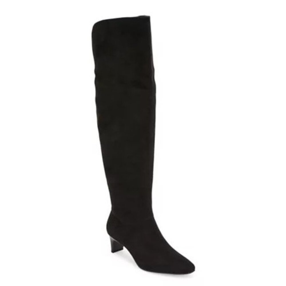 NiB Worthington Womens Stacked Heel Over the Knee Boots Size 10 M Black 1SH74